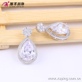 90969 xuping moda jóias 2018 china trending produtos de prata cor bijuteria mulheres brincos de zircônia cúbica